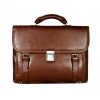 Brown-leather-briefcase-isolated-on-white-background